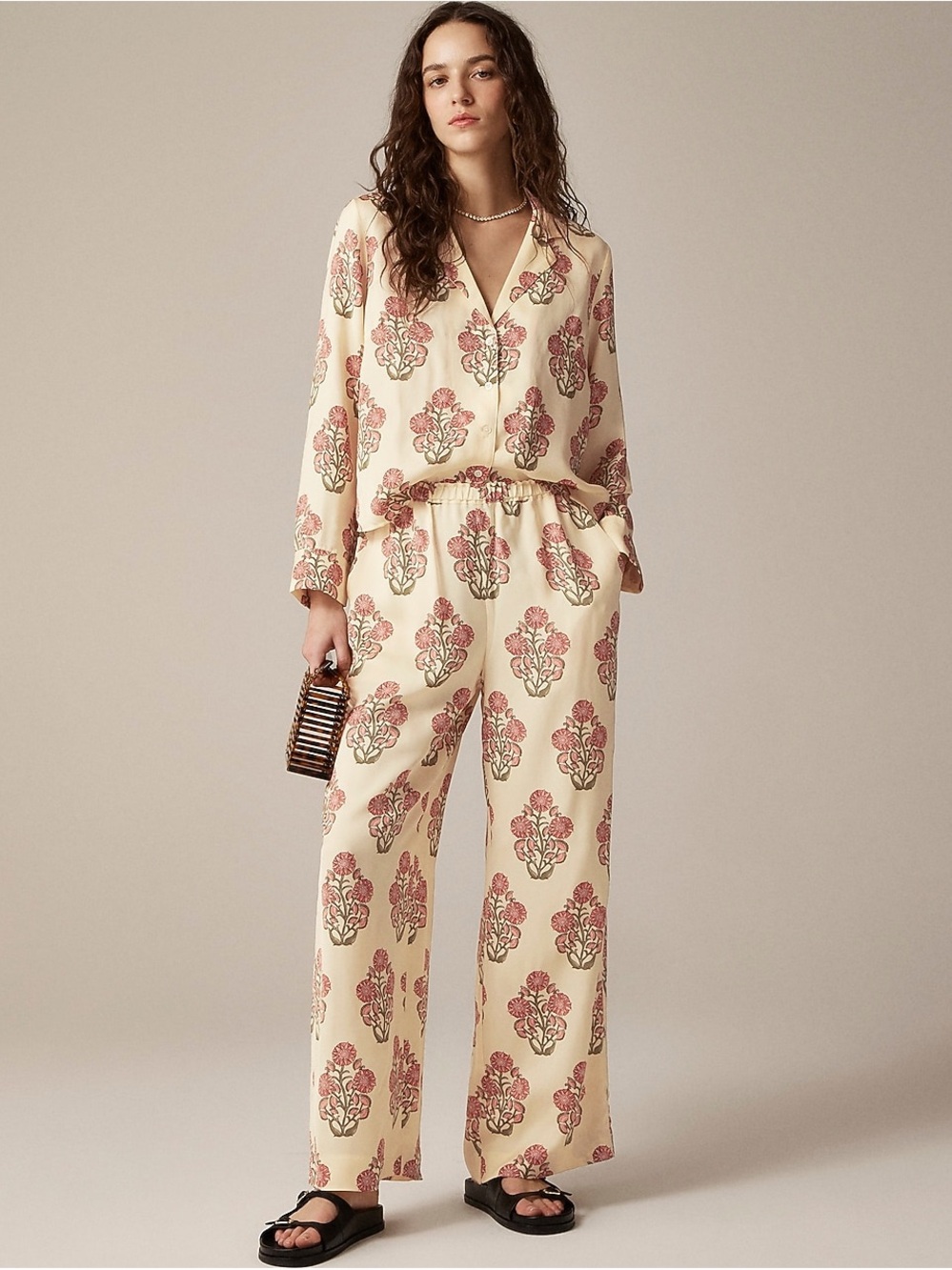 J. Crew Floral Print, Wide Leg, Pull-On Pants, size XXS
